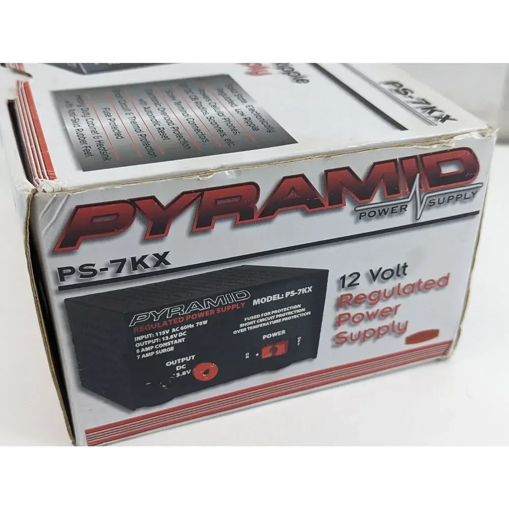 Pyramid Ps7kx 5 Amperage 70 Watts Power Supply For Phones Cb Radios Scanners